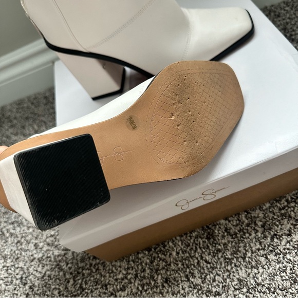 Jessica Simpson Marlea Ankle Boots in Ivory - Picture 6 of 8